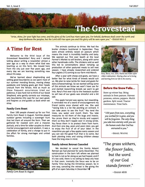 The Grovestead | Farm, Family, Fun.